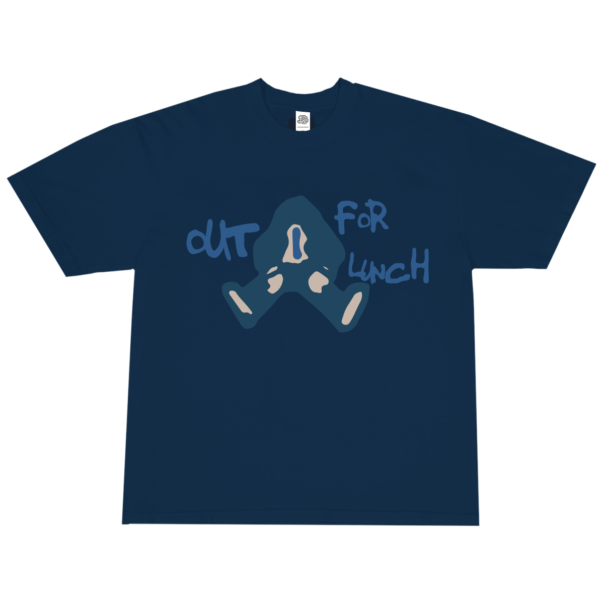 Clockman Doodle T-shirt - Blueberry