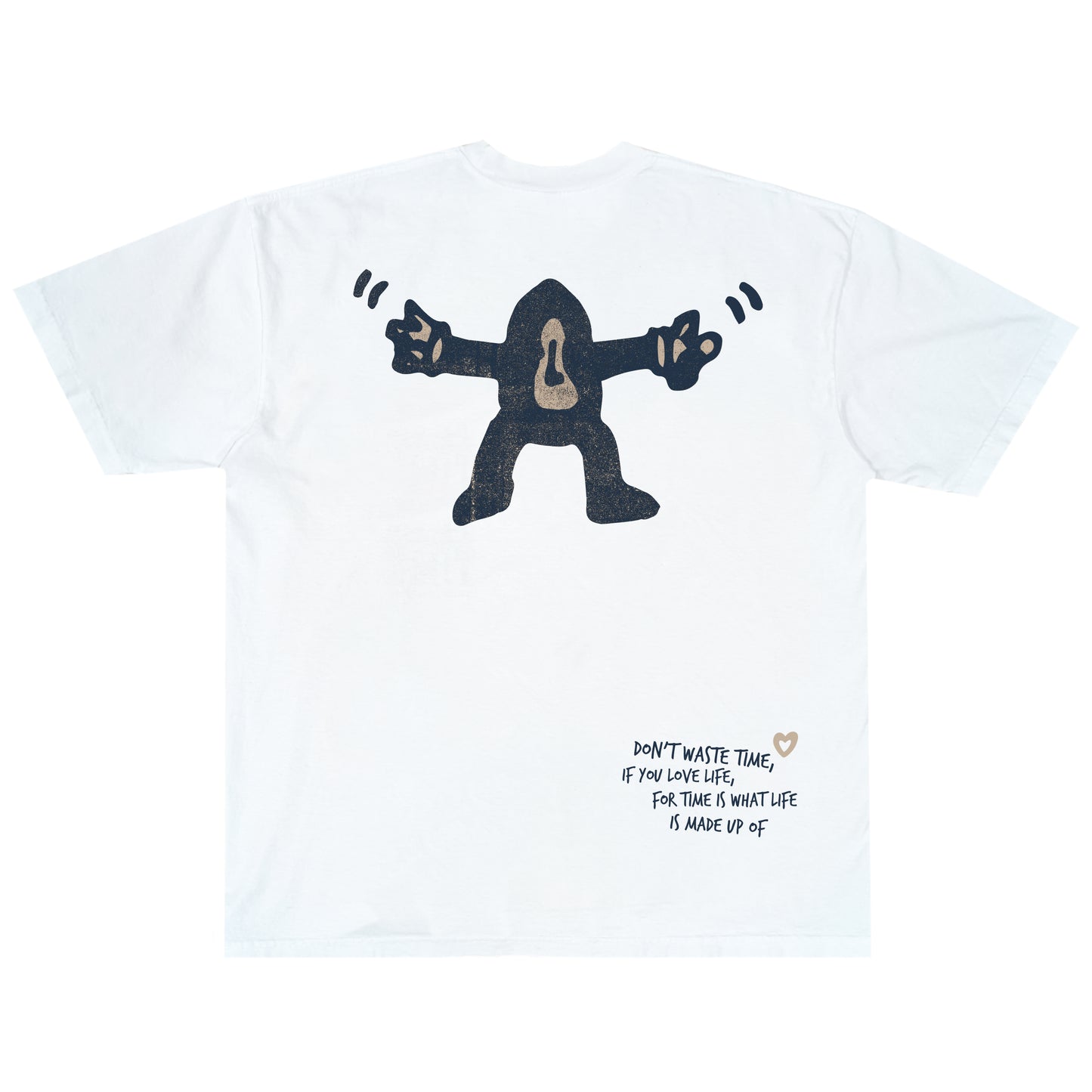 Clockman Doodle T-shirt - Sea Salt