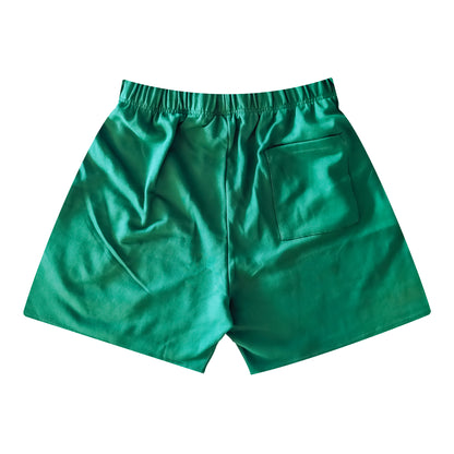 Stacked Logo Sweat Shorts - Watermelon Green