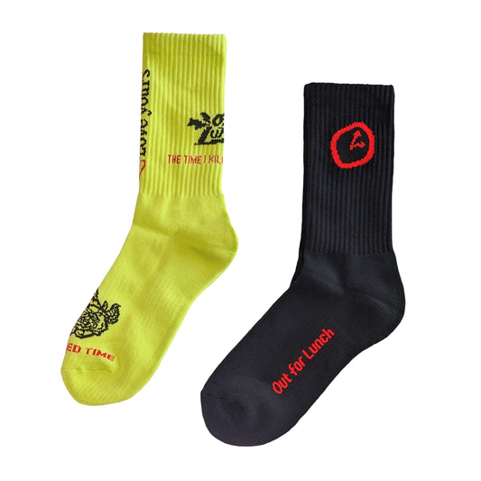 Wasted Time Series - Sock Collection - 2 Pack