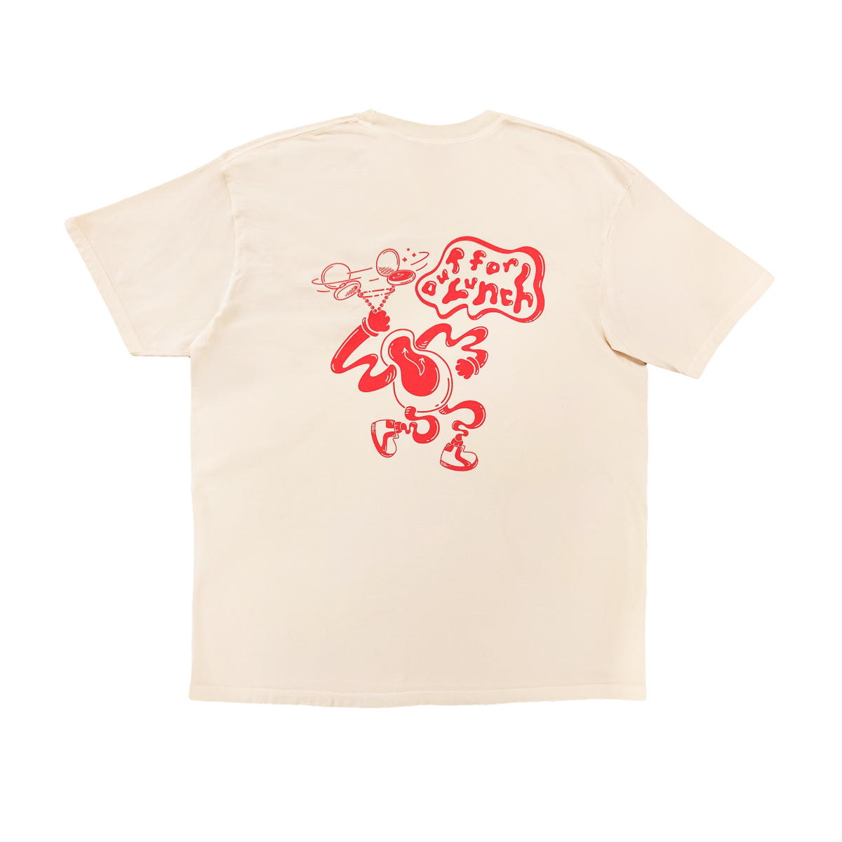 Swinging Clockman Short Sleeve Tee - Creme Brûlée