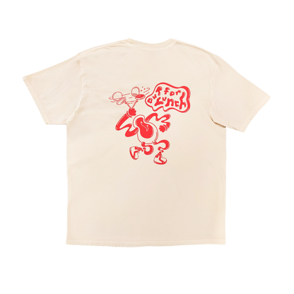 Swinging Clockman Short Sleeve Tee - Creme Brûlée