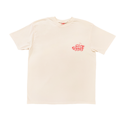 Swinging Clockman Short Sleeve Tee - Creme Brûlée