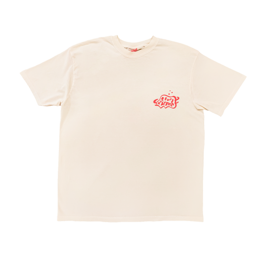 Swinging Clockman Short Sleeve Tee - Creme Brûlée